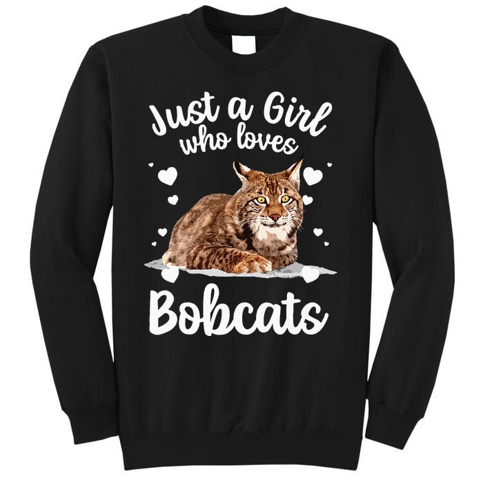 Funny Bobcat Design For Women Girls Pet Cat Bobcat Animal Sweatshirt