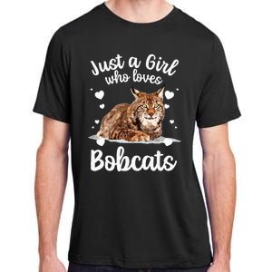 Funny Bobcat Design For Women Girls Pet Cat Bobcat Animal Adult ChromaSoft Performance T-Shirt