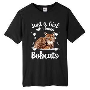 Funny Bobcat Design For Women Girls Pet Cat Bobcat Animal Tall Fusion ChromaSoft Performance T-Shirt