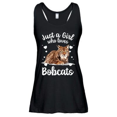 Funny Bobcat Design For Women Girls Pet Cat Bobcat Animal Ladies Essential Flowy Tank