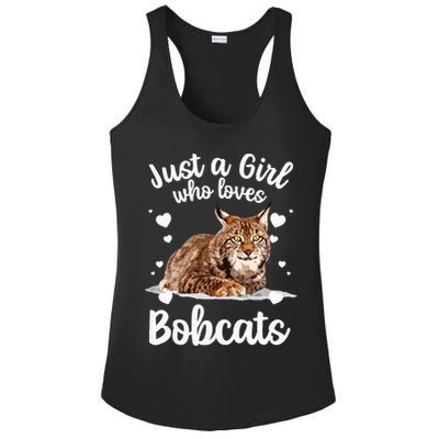 Funny Bobcat Design For Women Girls Pet Cat Bobcat Animal Ladies PosiCharge Competitor Racerback Tank