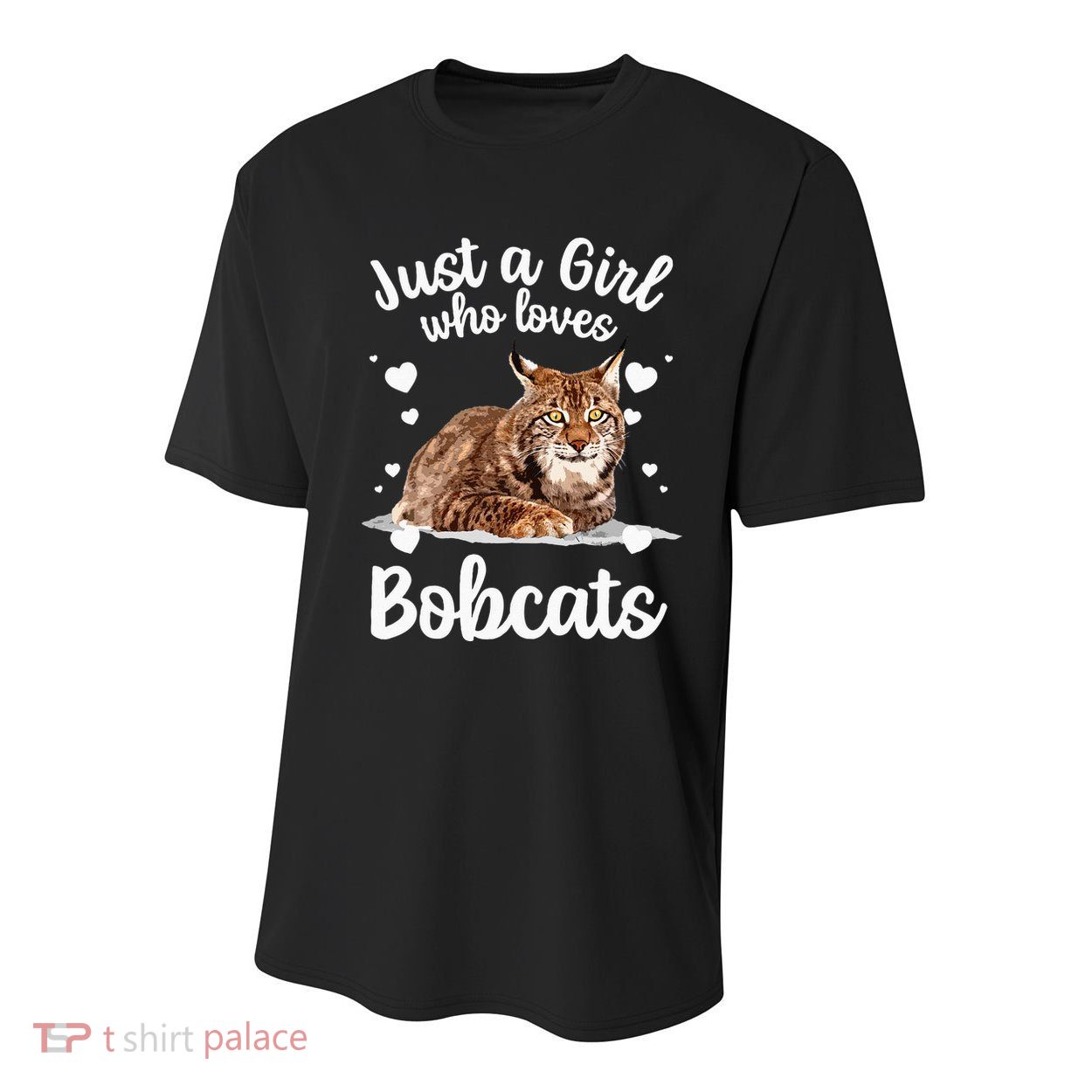 Funny Bobcat Design For Women Girls Pet Cat Bobcat Animal Youth Performance Sprint T-Shirt