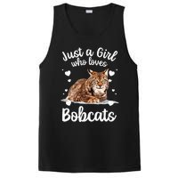 Funny Bobcat Design For Women Girls Pet Cat Bobcat Animal PosiCharge Competitor Tank