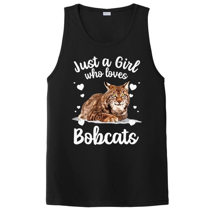 Funny Bobcat Design For Women Girls Pet Cat Bobcat Animal PosiCharge Competitor Tank