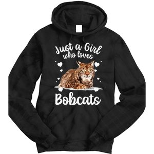 Funny Bobcat Design For Women Girls Pet Cat Bobcat Animal Tie Dye Hoodie