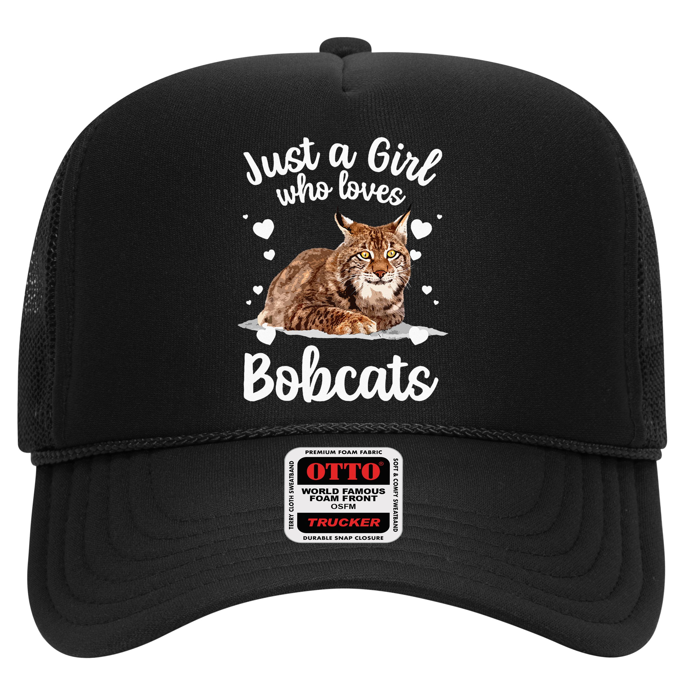 Funny Bobcat Design For Women Girls Pet Cat Bobcat Animal Hat