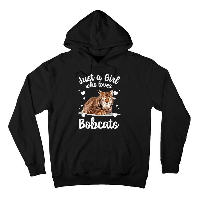 Funny Bobcat Design For Women Girls Pet Cat Bobcat Animal Tall Hoodie