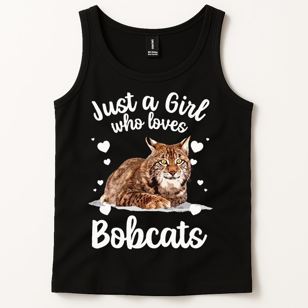 Funny Bobcat Design For Women Girls Pet Cat Bobcat Animal Tank Top