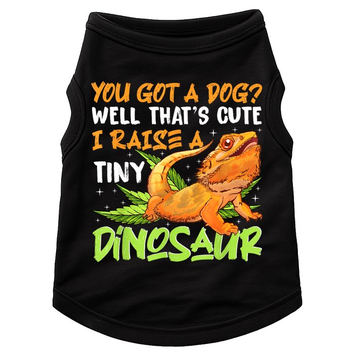 Funny Bearded Dragon Pet Reptile Lizard Lover Doggie Tank