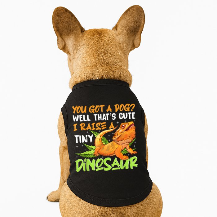 Funny Bearded Dragon Pet Reptile Lizard Lover Doggie Tank