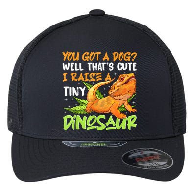 Funny Bearded Dragon Pet Reptile Lizard Lover Flexfit Unipanel Trucker Cap