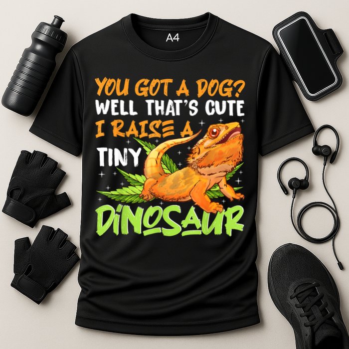 Funny Bearded Dragon Pet Reptile Lizard Lover Cooling Performance Crew T-Shirt