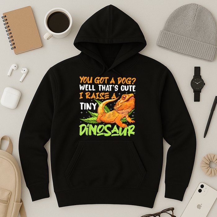 Funny Bearded Dragon Pet Reptile Lizard Lover Hoodie
