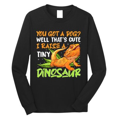 Funny Bearded Dragon Pet Reptile Lizard Lover Long Sleeve Shirt