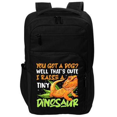 Funny Bearded Dragon Pet Reptile Lizard Lover Impact Tech Backpack