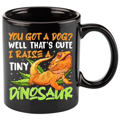 Funny Bearded Dragon Pet Reptile Lizard Lover 11oz C Handle Ceramic Mug