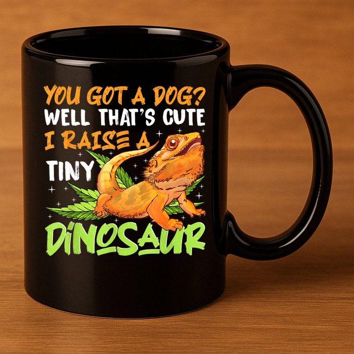 Funny Bearded Dragon Pet Reptile Lizard Lover 11oz C Handle Ceramic Mug