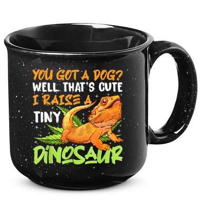 Funny Bearded Dragon Pet Reptile Lizard Lover 15oz Campfire Ceramic Mug