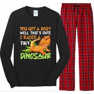 Funny Bearded Dragon Pet Reptile Lizard Lover Long Sleeve Pajama Set