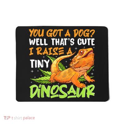 Funny Bearded Dragon Pet Reptile Lizard Lover Mousepad