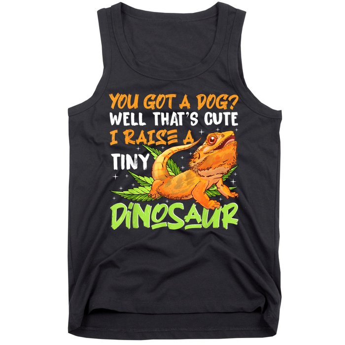 Funny Bearded Dragon Pet Reptile Lizard Lover Tank Top