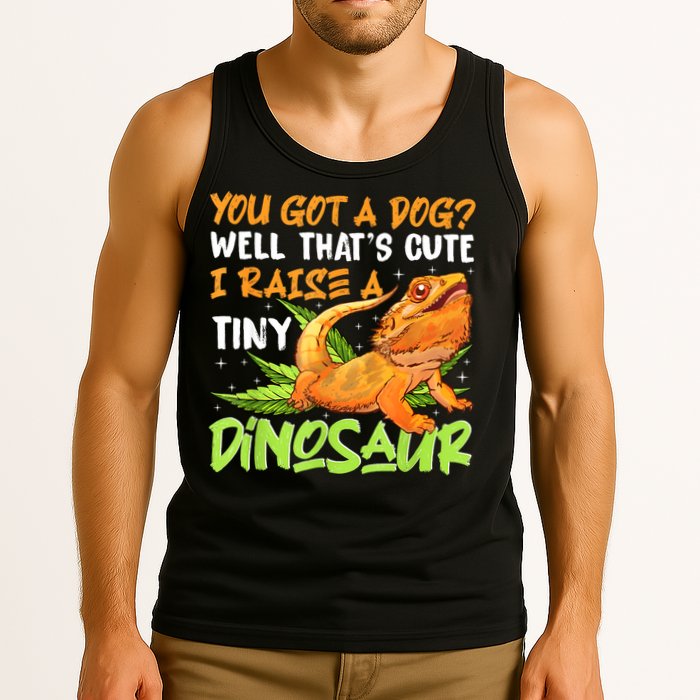 Funny Bearded Dragon Pet Reptile Lizard Lover Tank Top