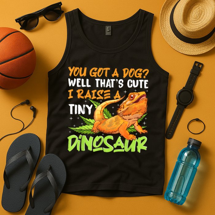 Funny Bearded Dragon Pet Reptile Lizard Lover Tank Top