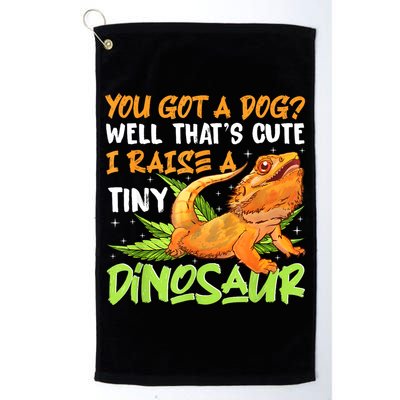 Funny Bearded Dragon Pet Reptile Lizard Lover Golf Towel