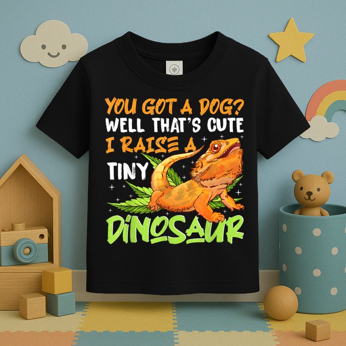 Funny Bearded Dragon Pet Reptile Lizard Lover Toddler T-Shirt