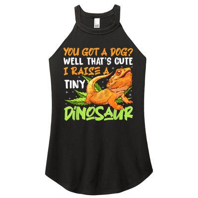 Funny Bearded Dragon Pet Reptile Lizard Lover Women's Perfect Tri Rocker Tank