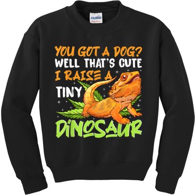 Funny Bearded Dragon Pet Reptile Lizard Lover Kids Sweatshirt