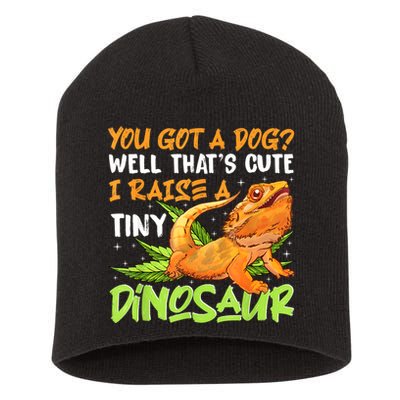 Funny Bearded Dragon Pet Reptile Lizard Lover Short Acrylic Beanie