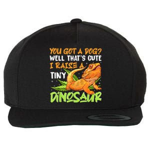 Funny Bearded Dragon Pet Reptile Lizard Lover Wool Snapback Cap