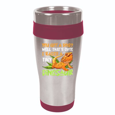 Funny Bearded Dragon Pet Reptile Lizard Lover 16oz Travel Tumbler