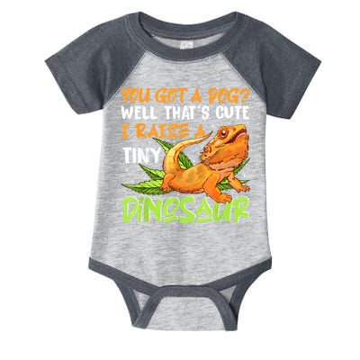 Funny Bearded Dragon Pet Reptile Lizard Lover Infant Baby Jersey Bodysuit