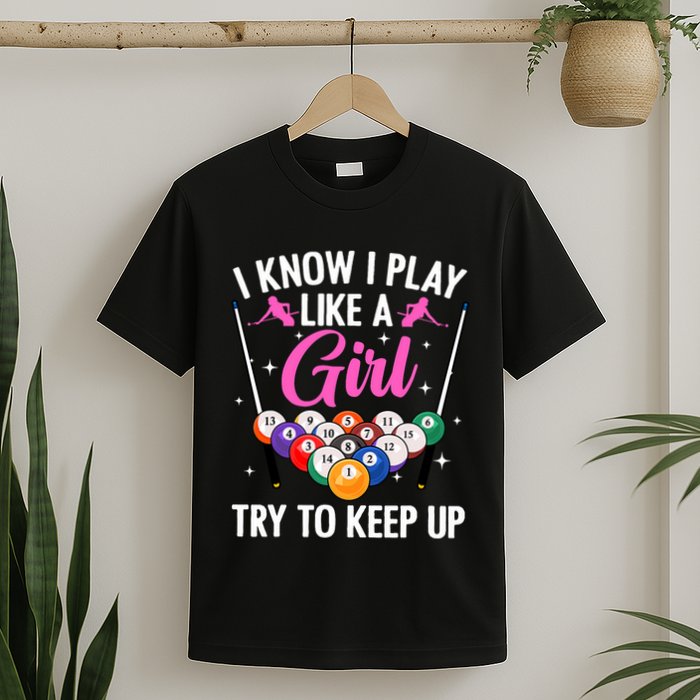Funny Billiards Design For Pool Billiard Player T-Shirt