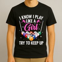 Funny Billiards Design For Pool Billiard Player T-Shirt