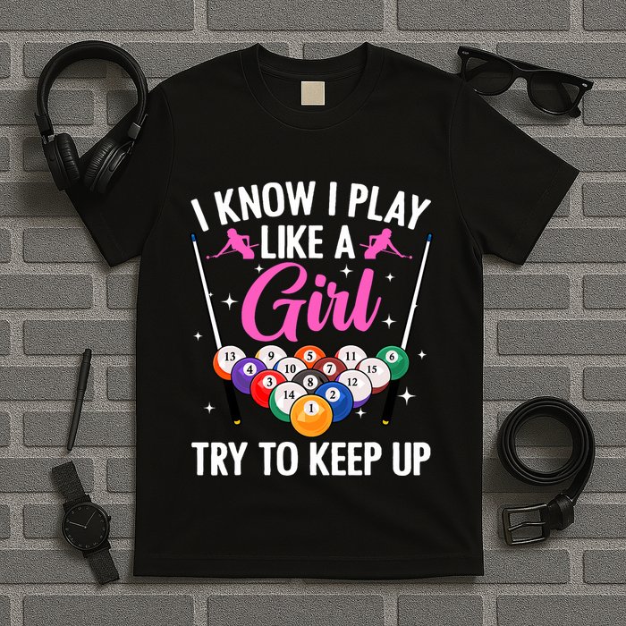 Funny Billiards Design For Pool Billiard Player T-Shirt