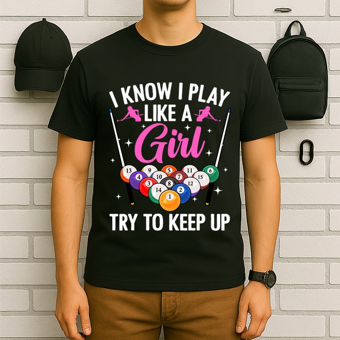 Funny Billiards Design For Pool Billiard Player T-Shirt