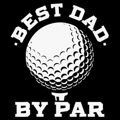 Funny Best Dad by Par Golf Player Father's Day T-Shirt
