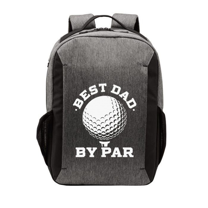 Funny Best Dad by Par Golf Player Father's Day Vector Backpack