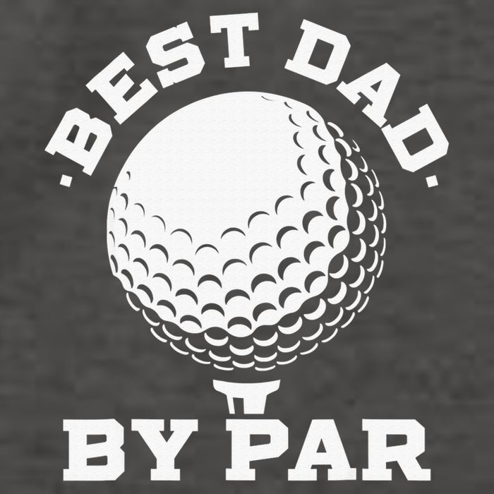 Funny Best Dad by Par Golf Player Father's Day Vector Backpack