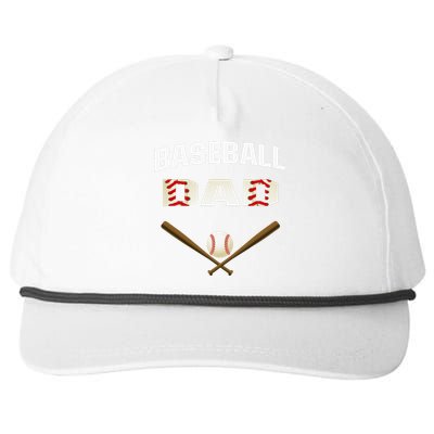 funny Baseball Dad Best gift idea for fathers tee Snapback Five-Panel Rope Hat