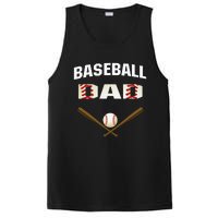 funny Baseball Dad Best gift idea for fathers tee PosiCharge Competitor Tank