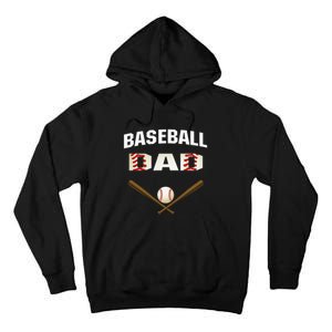 funny Baseball Dad Best gift idea for fathers tee Tall Hoodie