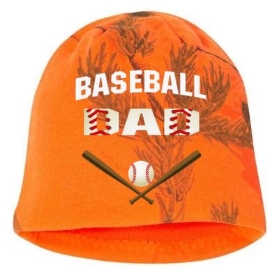 funny Baseball Dad Best gift idea for fathers tee Kati - Camo Knit Beanie