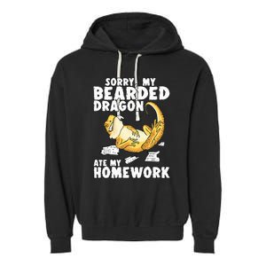 Funny Bearded Dragon Lizard Lover Bearded Dragon  Garment-Dyed Fleece Hoodie