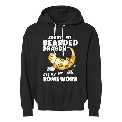 Funny Bearded Dragon Lizard Lover Bearded Dragon  Garment-Dyed Fleece Hoodie