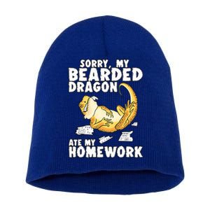 Funny Bearded Dragon Lizard Lover Bearded Dragon  Short Acrylic Beanie