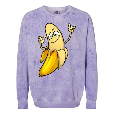 Funny Banana Designs For Men Women Fruit Lover Farming Food Colorblast Crewneck Sweatshirt